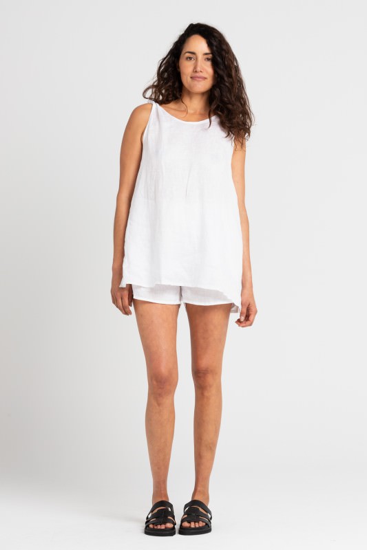 Burns Top White