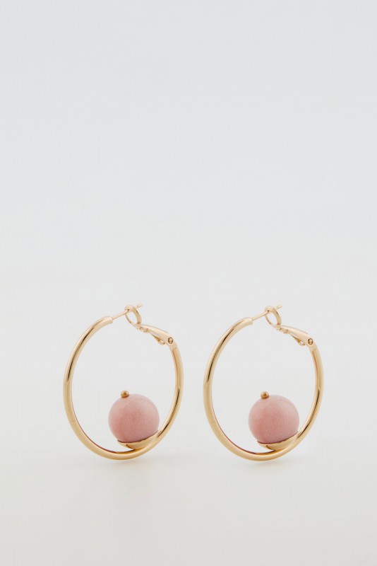 SONIA HOOPS SMALL PINK